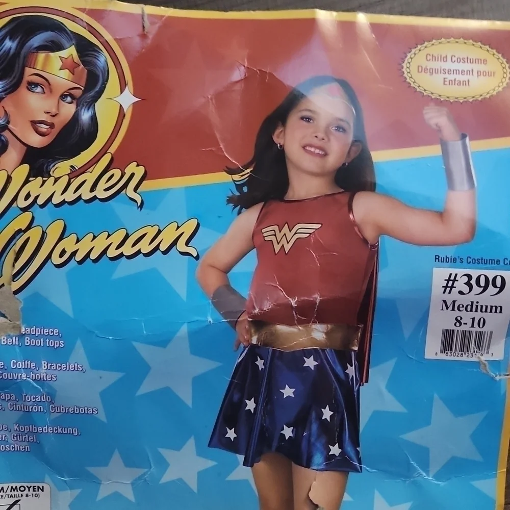 Wonder Woman Costume Girls Medium 8/10